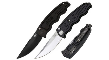 купите Нож автоматический SOG TAC Automatic Satin и Black TiNi / ST01 - ST02 в Самаре