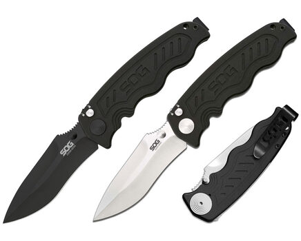 Купите полуавтоматический складной нож SOG Zoom Mini Satin и Black TiNi (ZM1001 - ZM1002) в Самаре в нашем интернет-магазине