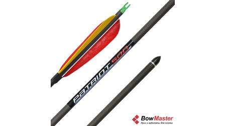 купите Карбоновая стрела для лука Bowmaster Patriot 500 с натуральным оперением 5 дюймов в Самаре
