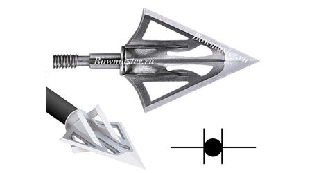 купите Наконечники охотничьи Carbon Express F-15 Fixed Dual Blade фиксированные, 100 и 125 гран, 6 лезвий (3 шт.) в Самаре