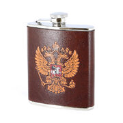 Фляга походная для спиртного "Российский герб" S.Quire 1406YL-150-8-R2 0.18 л