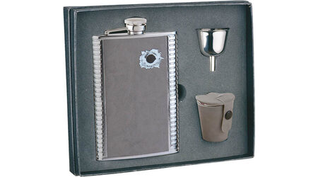 купите Подарочный набор: фляга "Пуля" 0 S.Quire 1508YGB-7-B, 3 стаканчика и воронка в Самаре