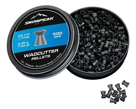 Купите cвинцовые пульки для пневматики SnowPeak WadCutter калибр 4.5 мм в Самаре в нашем магазине