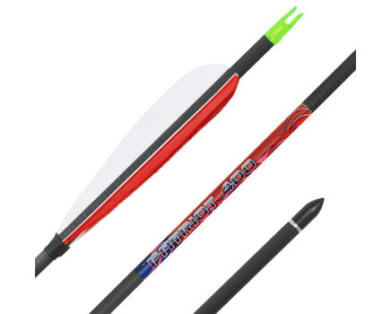 Купите карбоновые стрелы для лука Bowmaster Patriot 400 с натуральным оперением 5 дюймов в интернет-магазине