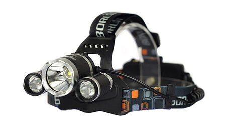 купите Светодиодный налобный фонарь Boruit HL-6633 (Cree XML T6 + 2 Q5) 1800 люмен в Самаре