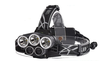 купите Светодиодный налобный фонарь Boruit P-K65L (Cree XML T6 + 2 Q5) 2200 люмен в Самаре