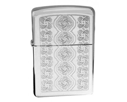 Купите зажигалку Zippo 28657 Elegant Swirls High Polish Chrome (зеркальный хром, оксидированный орнамент) в интернет-магазине